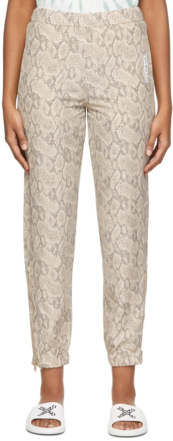 Snakeskin-Print Trousers