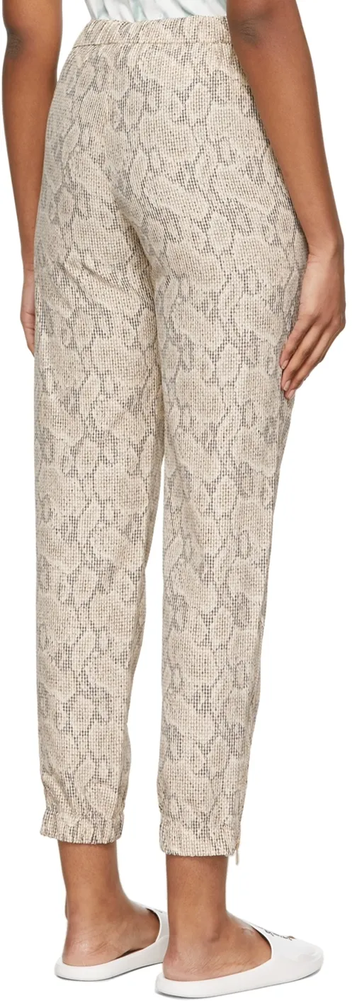Snakeskin-Print Trousers