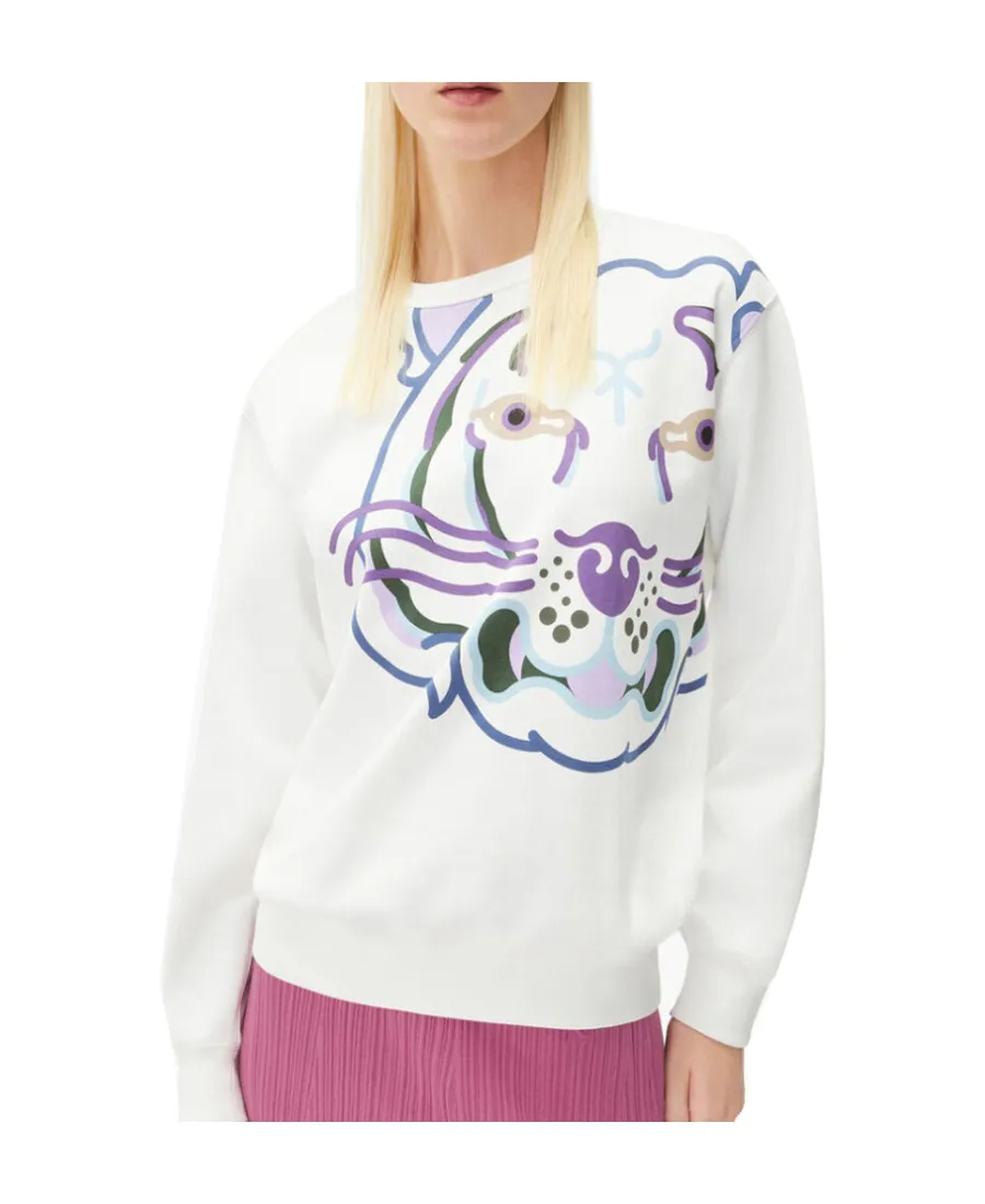 Tiger-Print Sweatshirt