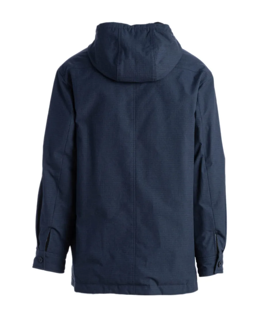 Tiger Head Motif Hooded Coat
