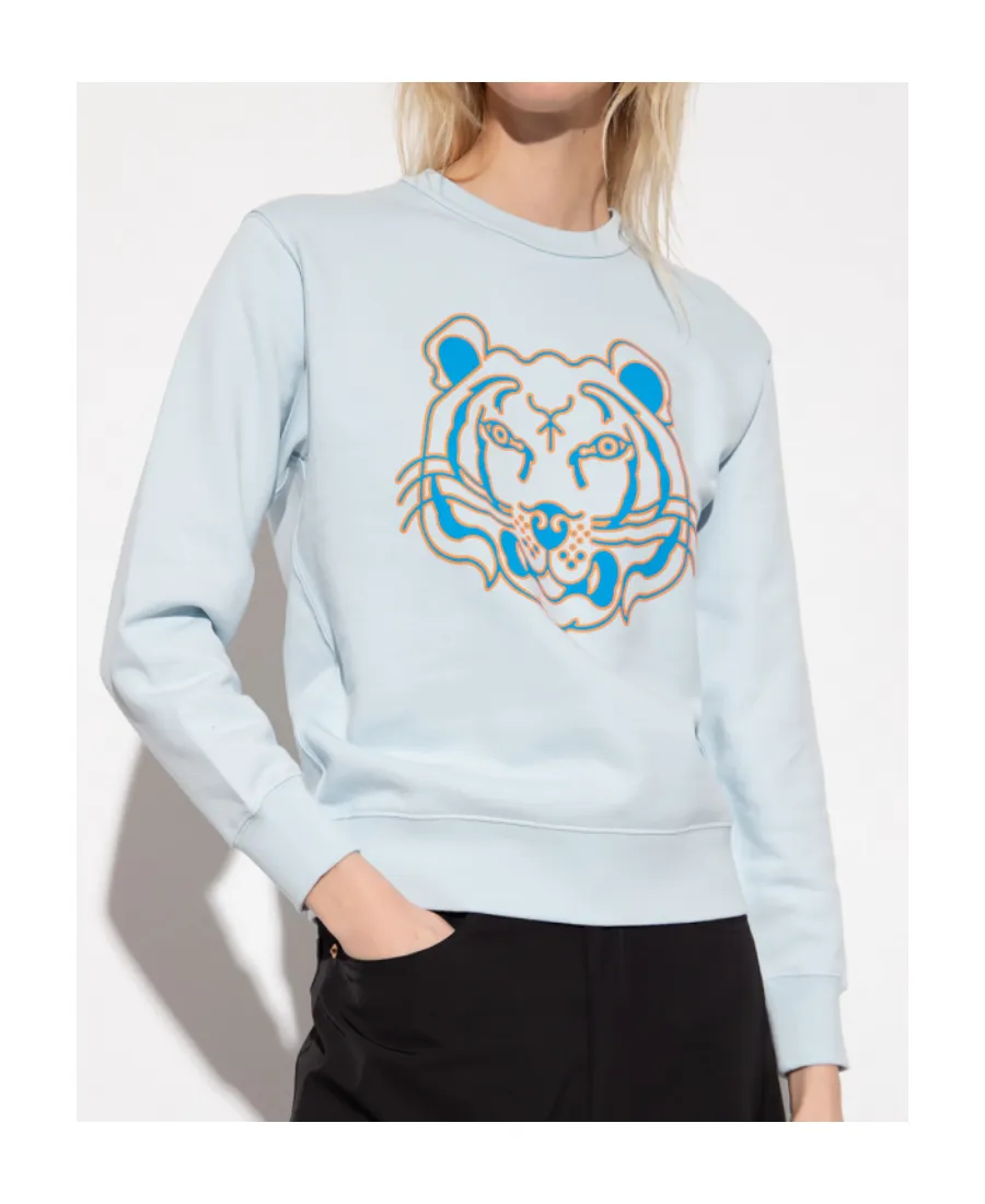 Tiger-Print Sweatshirt
