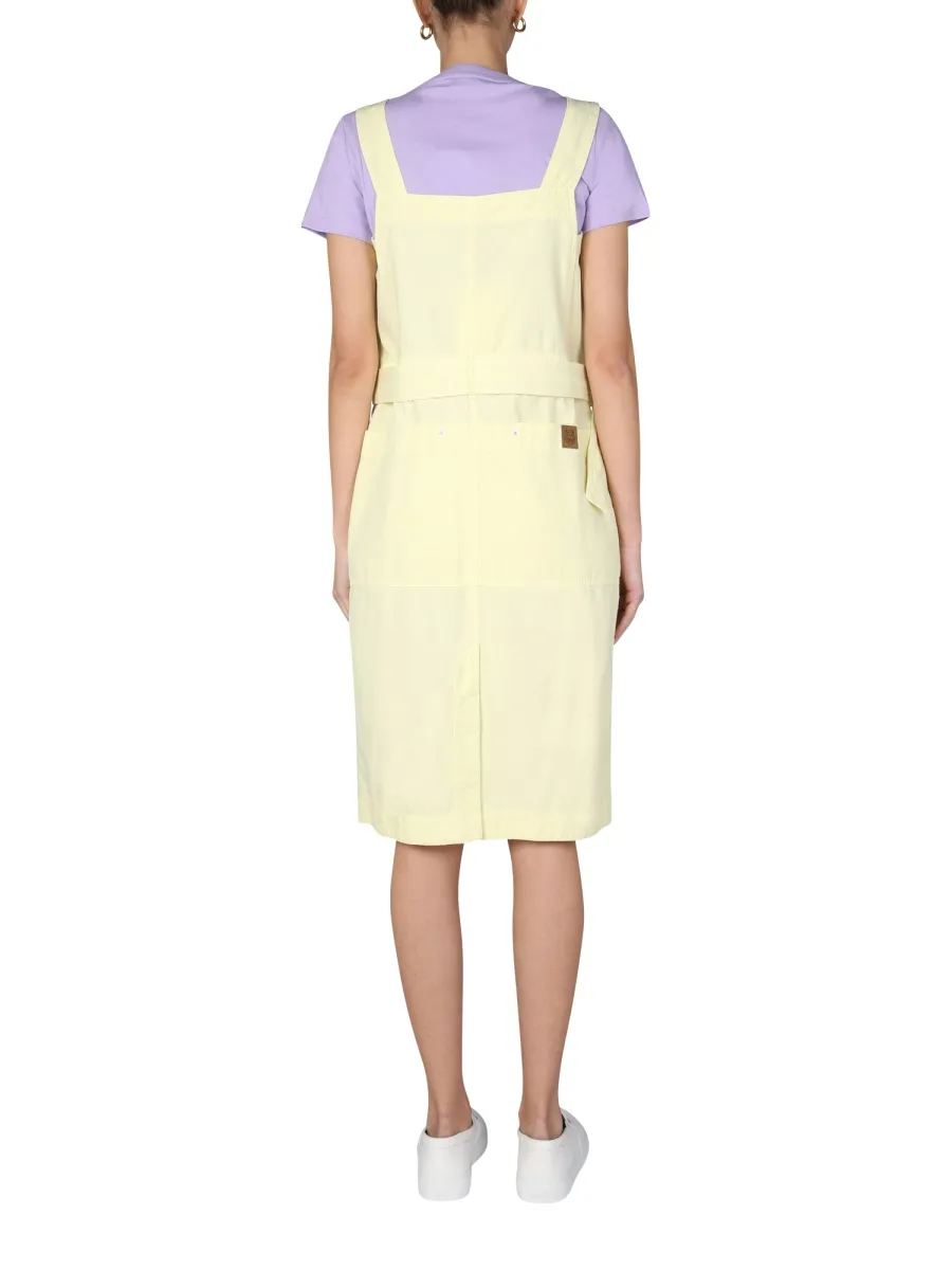 Belted Denim Midi Dress