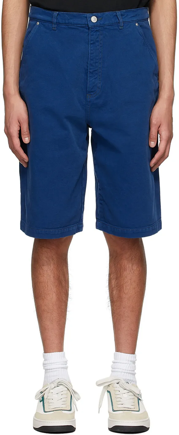 Logo-Patch Denim Bermuda Shorts