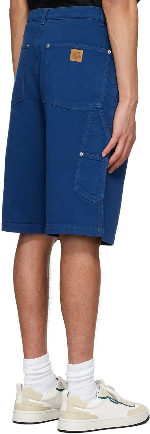 Logo-Patch Denim Bermuda Shorts