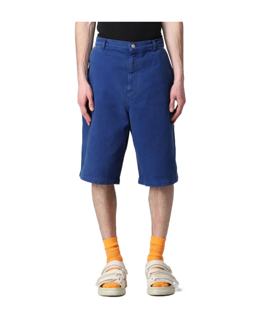 Logo-Patch Denim Bermuda Shorts