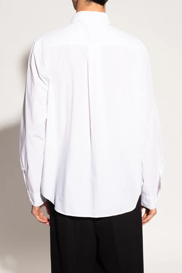 Tiger-Embroidered Cotton Shirt