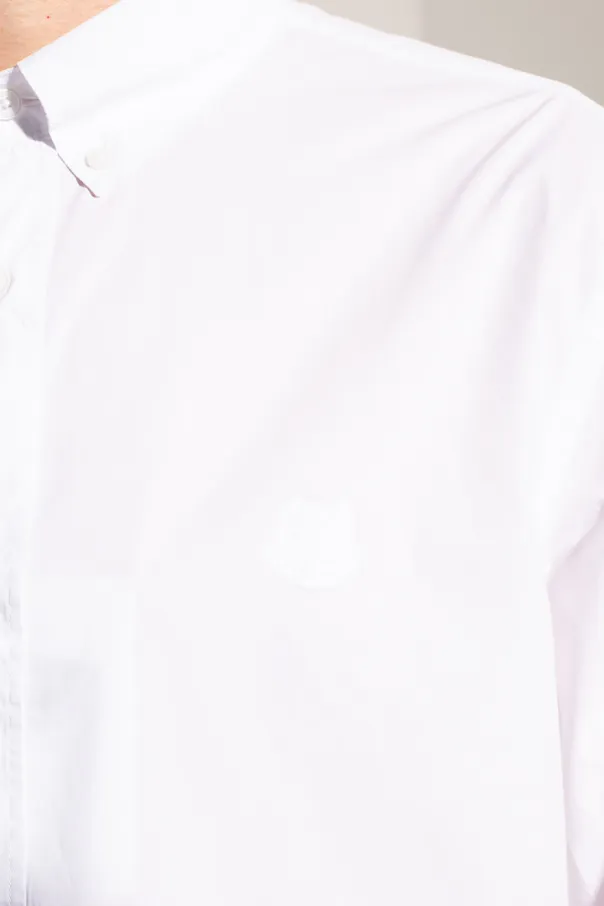 Tiger-Embroidered Cotton Shirt