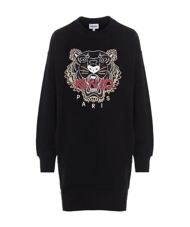 Tiger-Print Jumper Dress