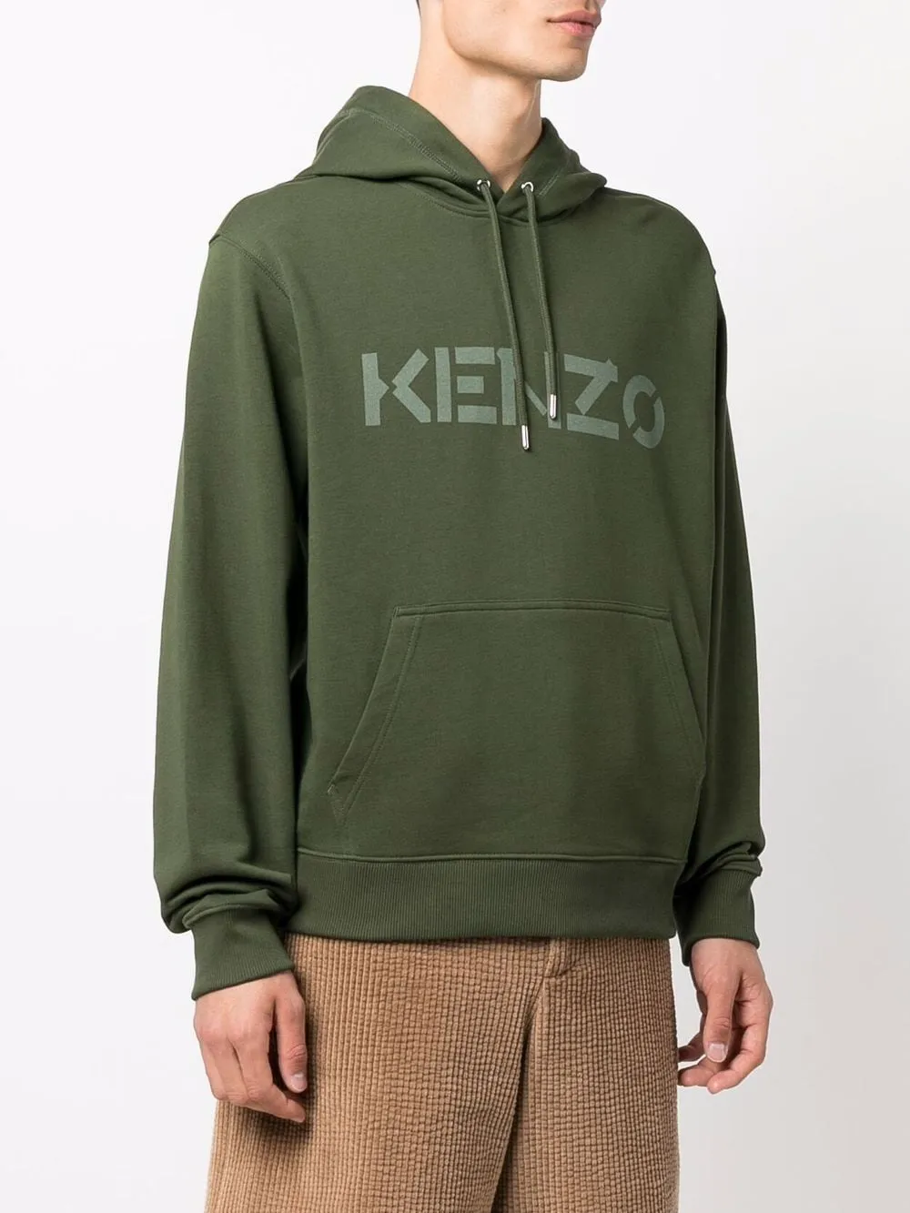 Logo-Print Cotton Hoodie