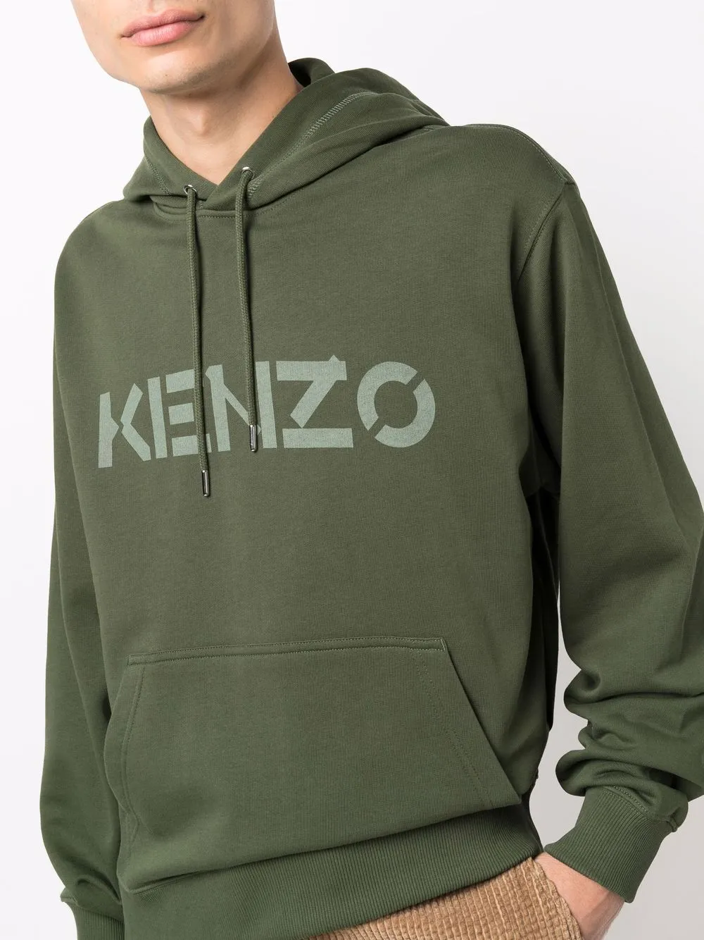 Logo-Print Cotton Hoodie