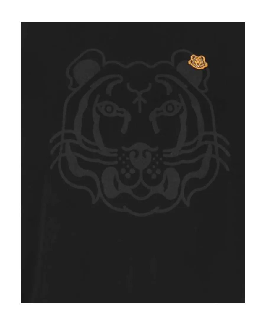 Tiger-Print Cotton Sweatshirt
