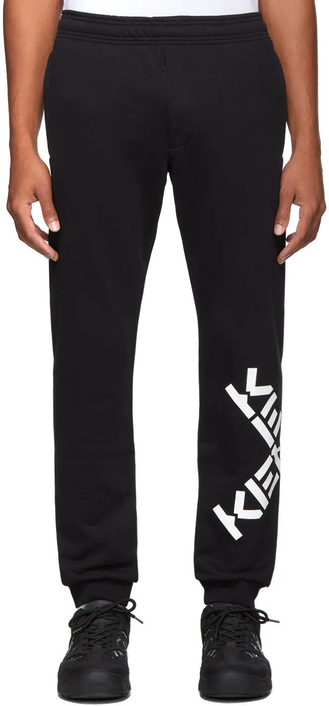 Logo Printed Elastic Waist Jogging Pants