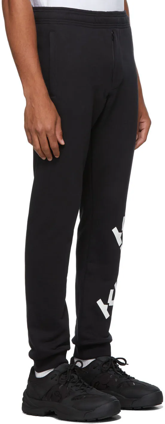 Logo Printed Elastic Waist Jogging Pants