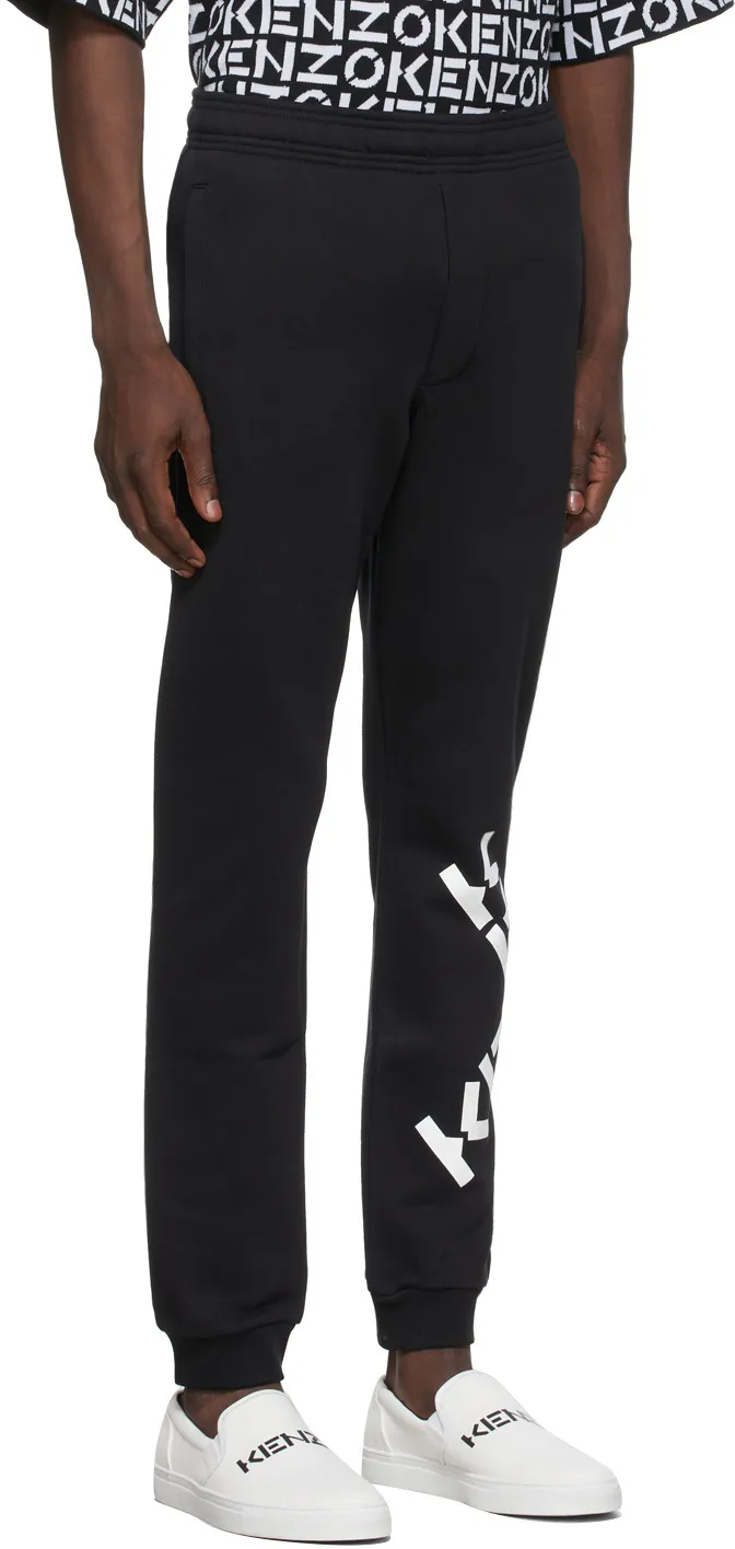 Logo Printed Elastic Waist Jogging Pants