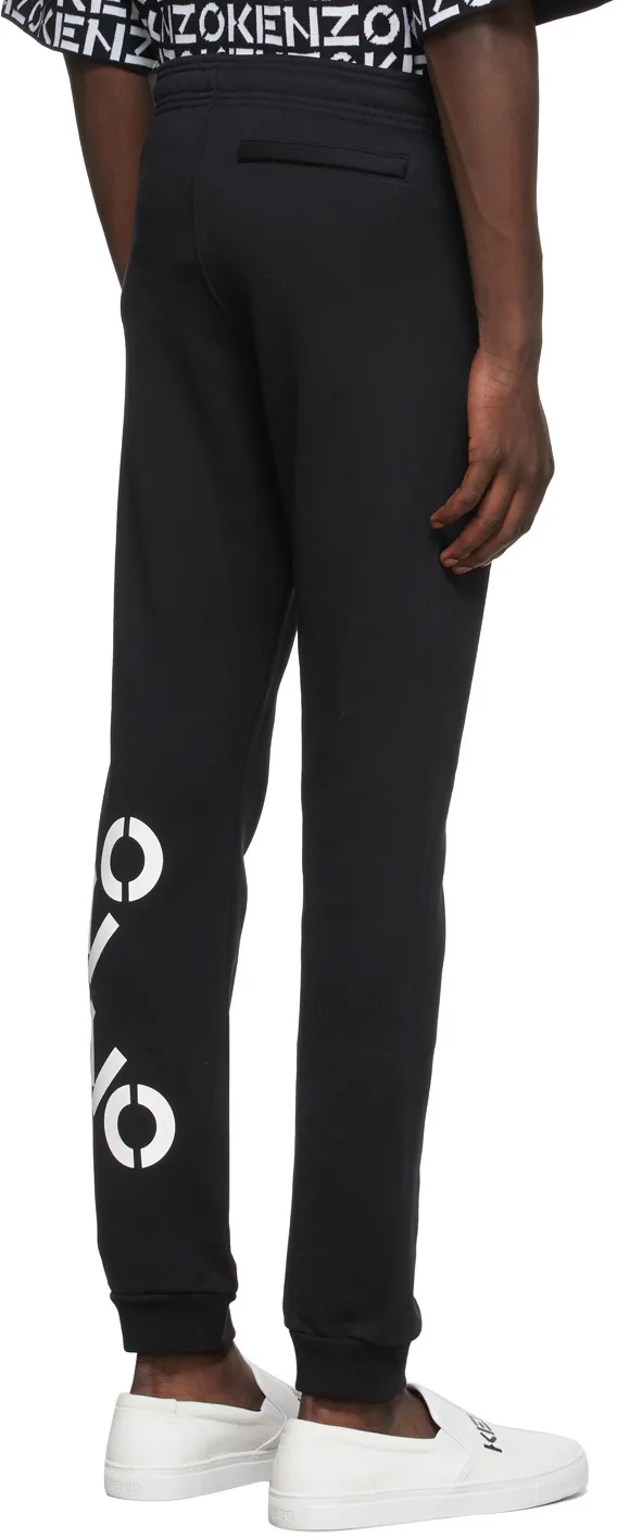 Logo Printed Elastic Waist Jogging Pants