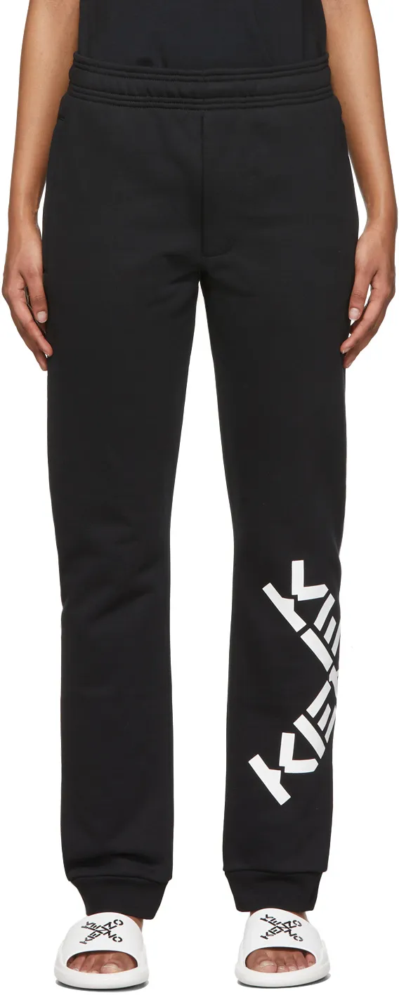 Logo Printed Elastic Waist Jogging Pants