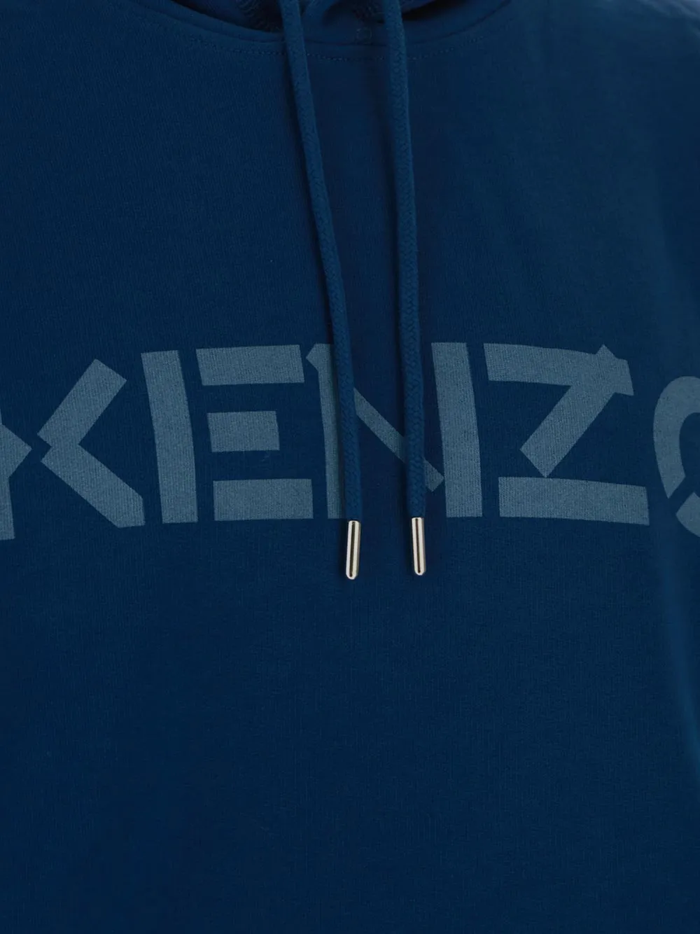 Logo Print Cotton Hoodie