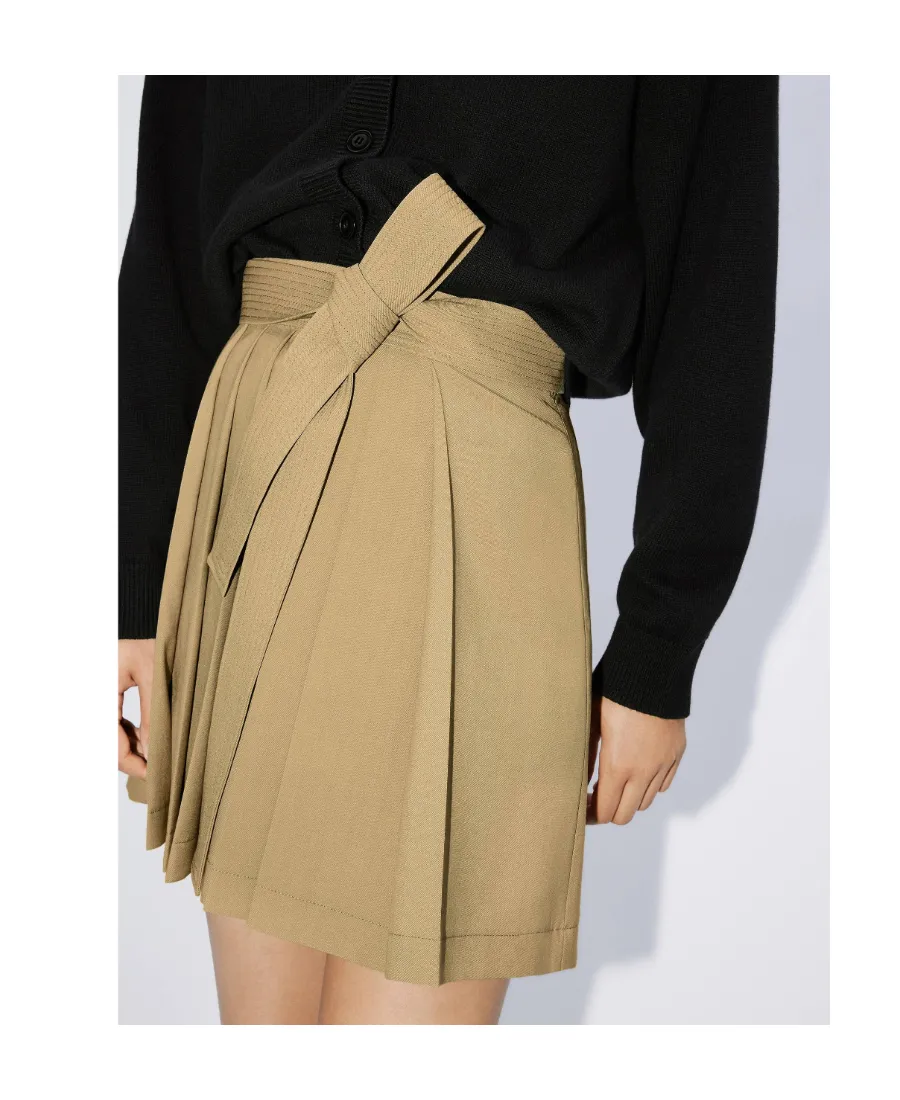 Pleated Mini Skirt