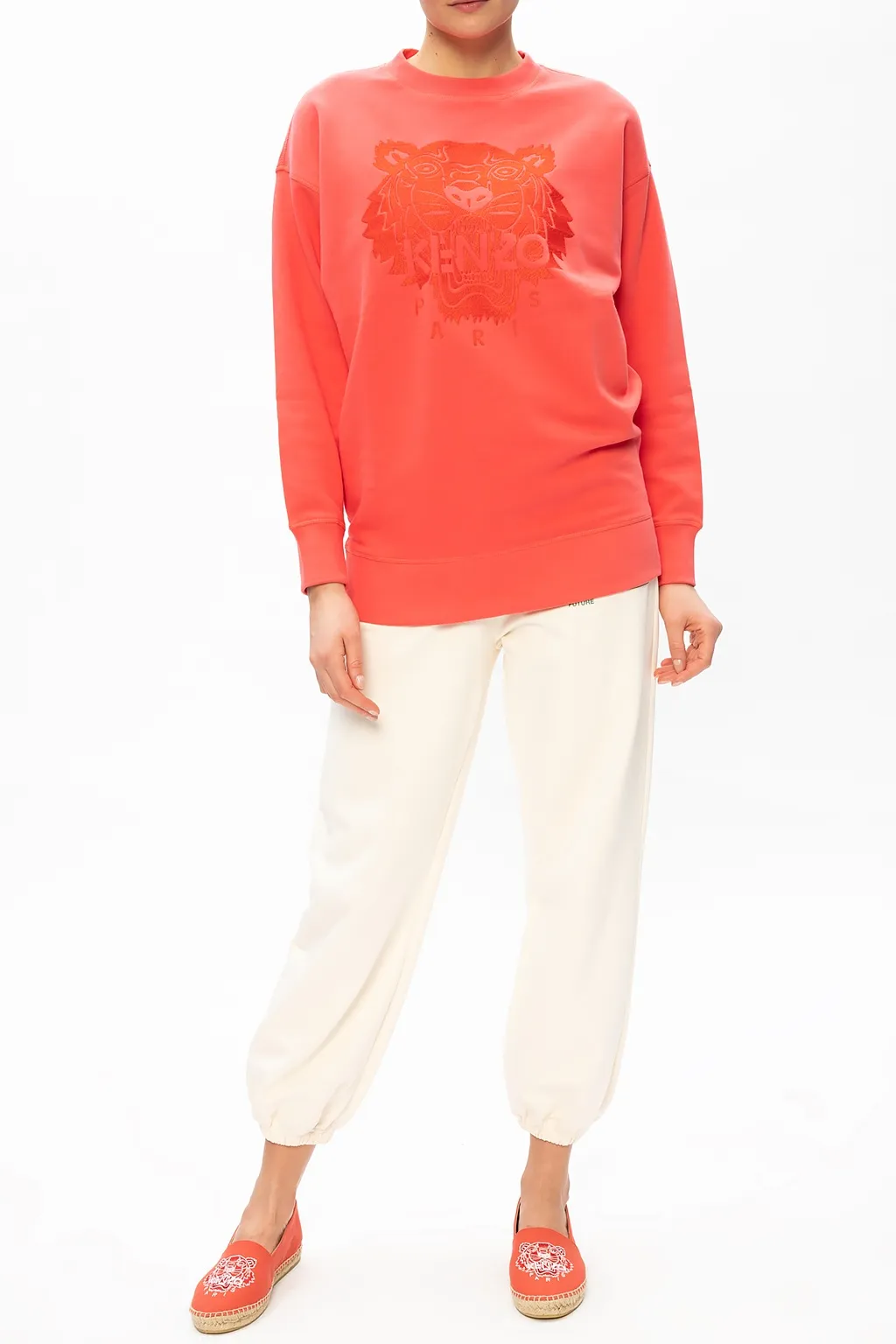Tiger Logo Cotton Sweatshirt