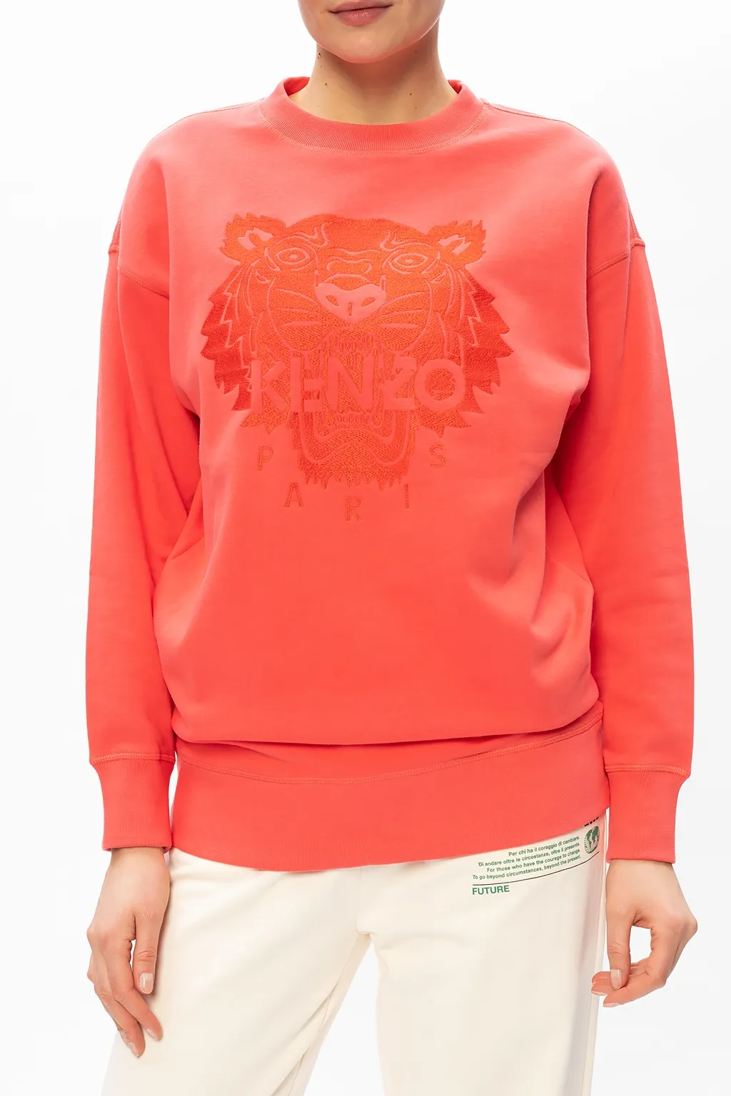 Tiger Logo Cotton Sweatshirt