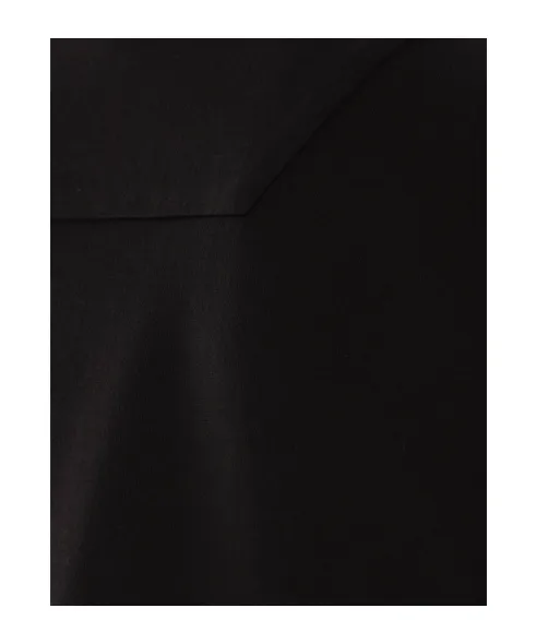 Open-Necked Black Shirt