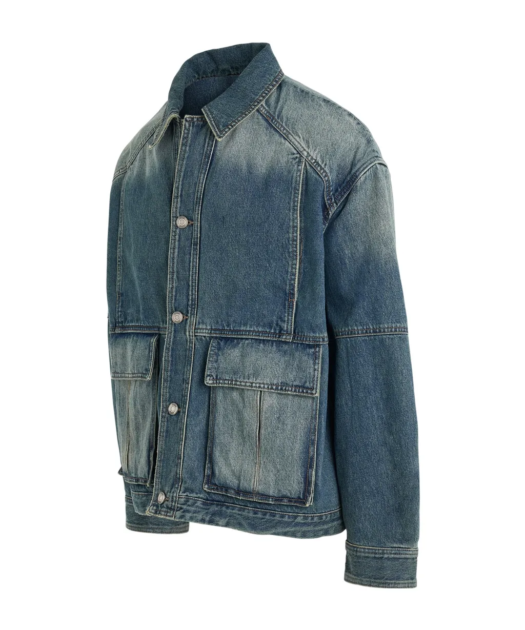 Long-Sleeved Denim Jacket