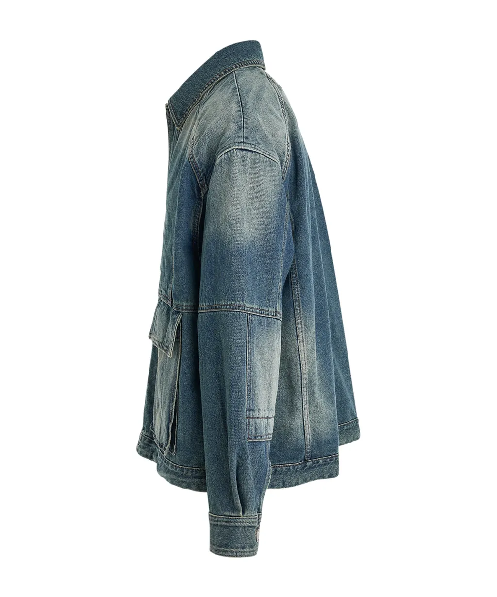 Long-Sleeved Denim Jacket