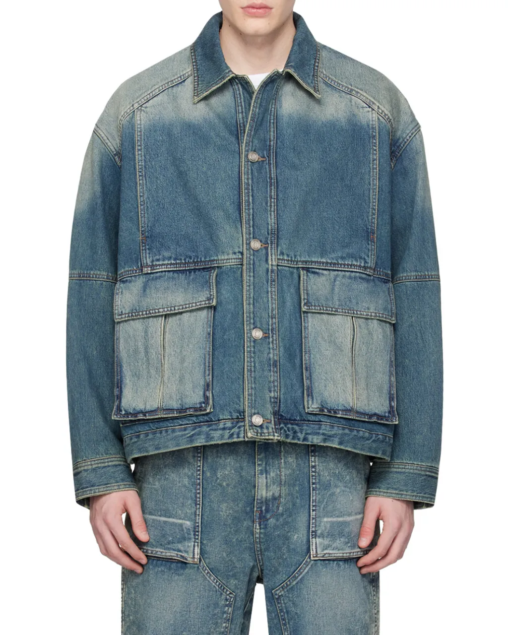 Long-Sleeved Denim Jacket