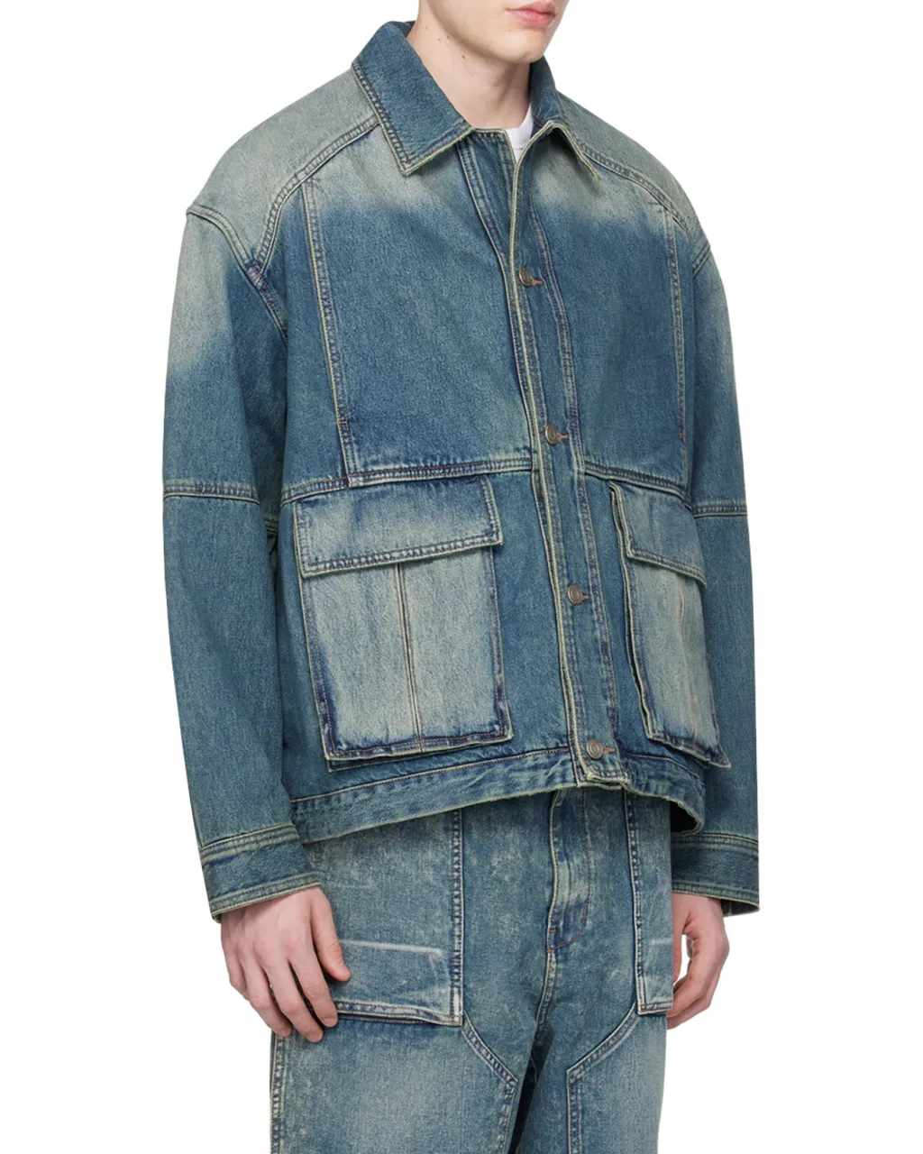 Long-Sleeved Denim Jacket