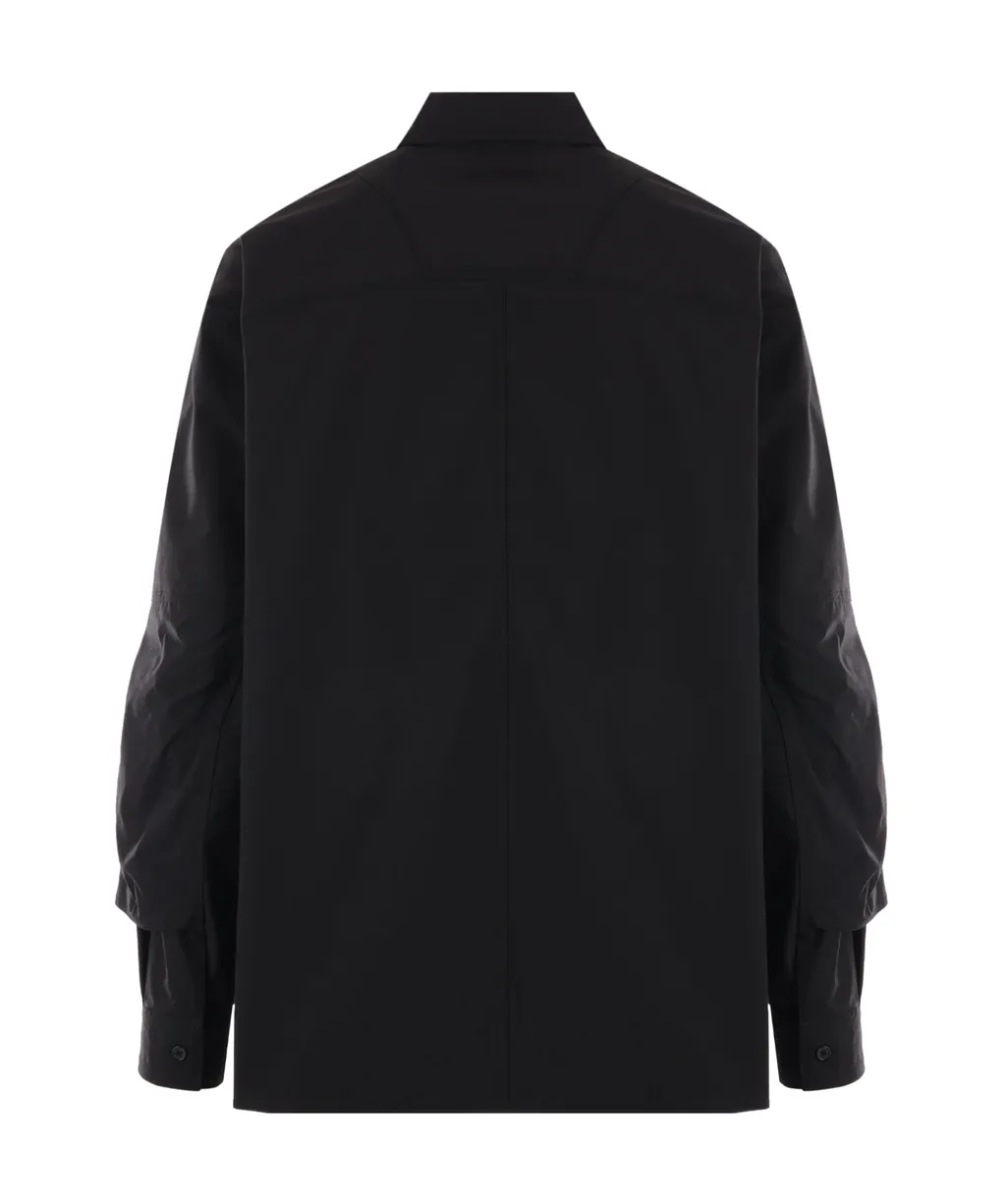 Classic Collar Shirt With Sleeve Pocket