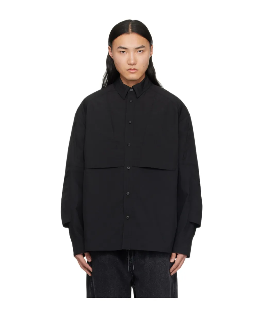Classic Collar Shirt With Sleeve Pocket