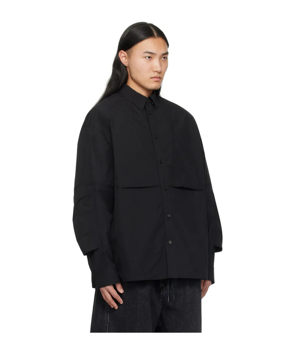 Classic Collar Shirt With Sleeve Pocket