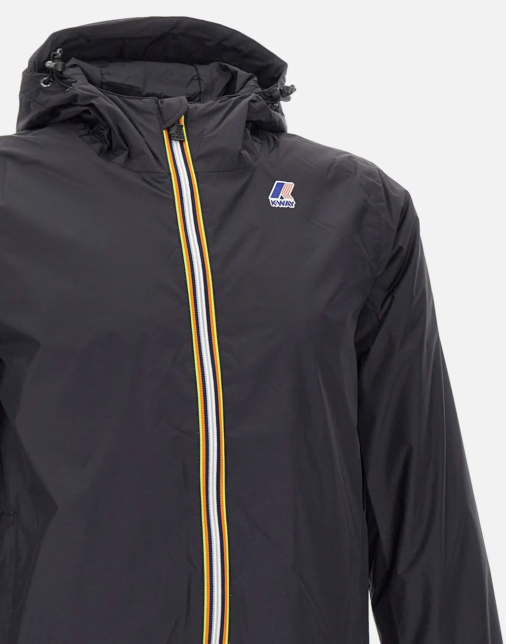 Logo Printed Hooded Zipped Jacket