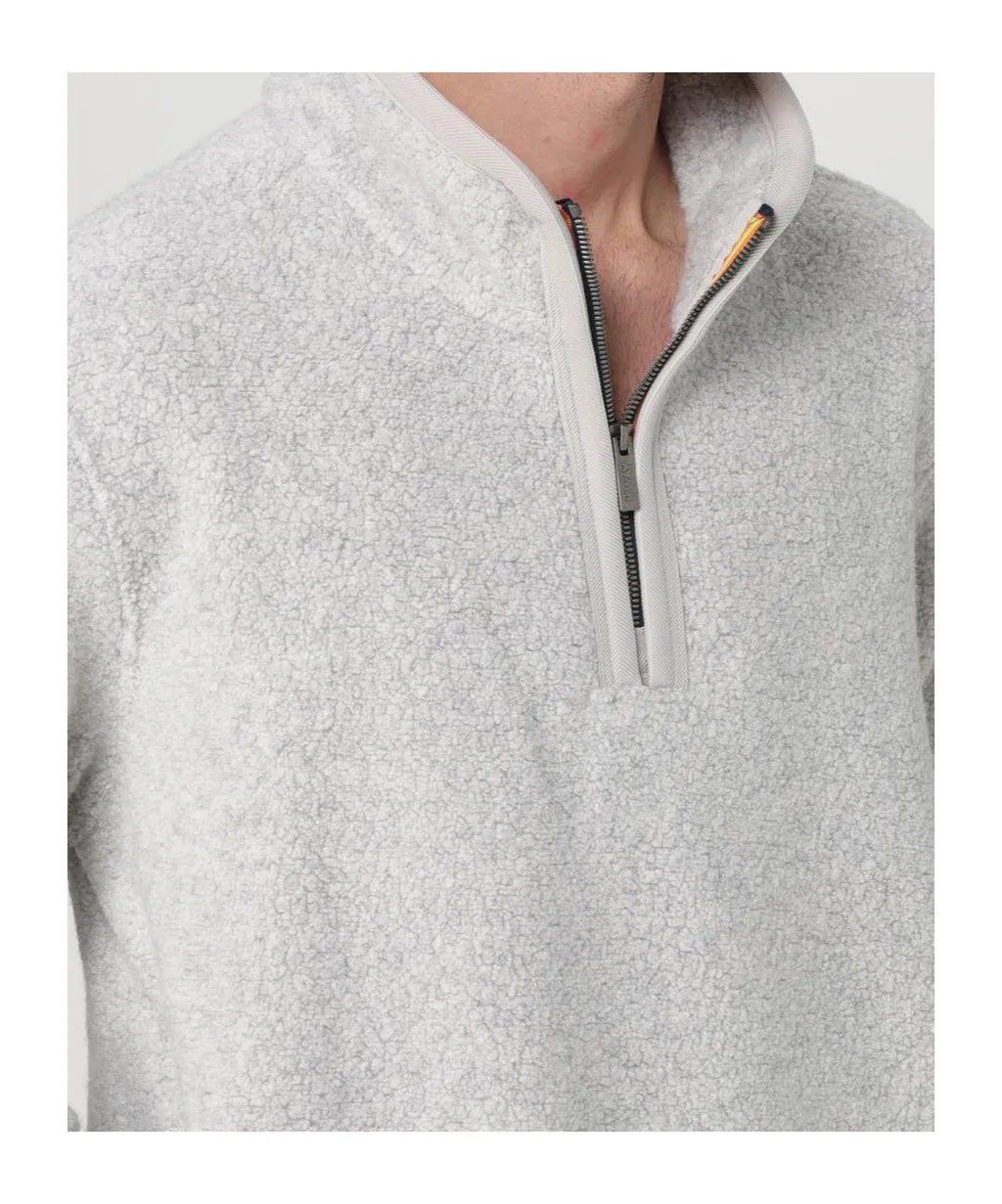 Half-Zip Long-Sleeved Sweater