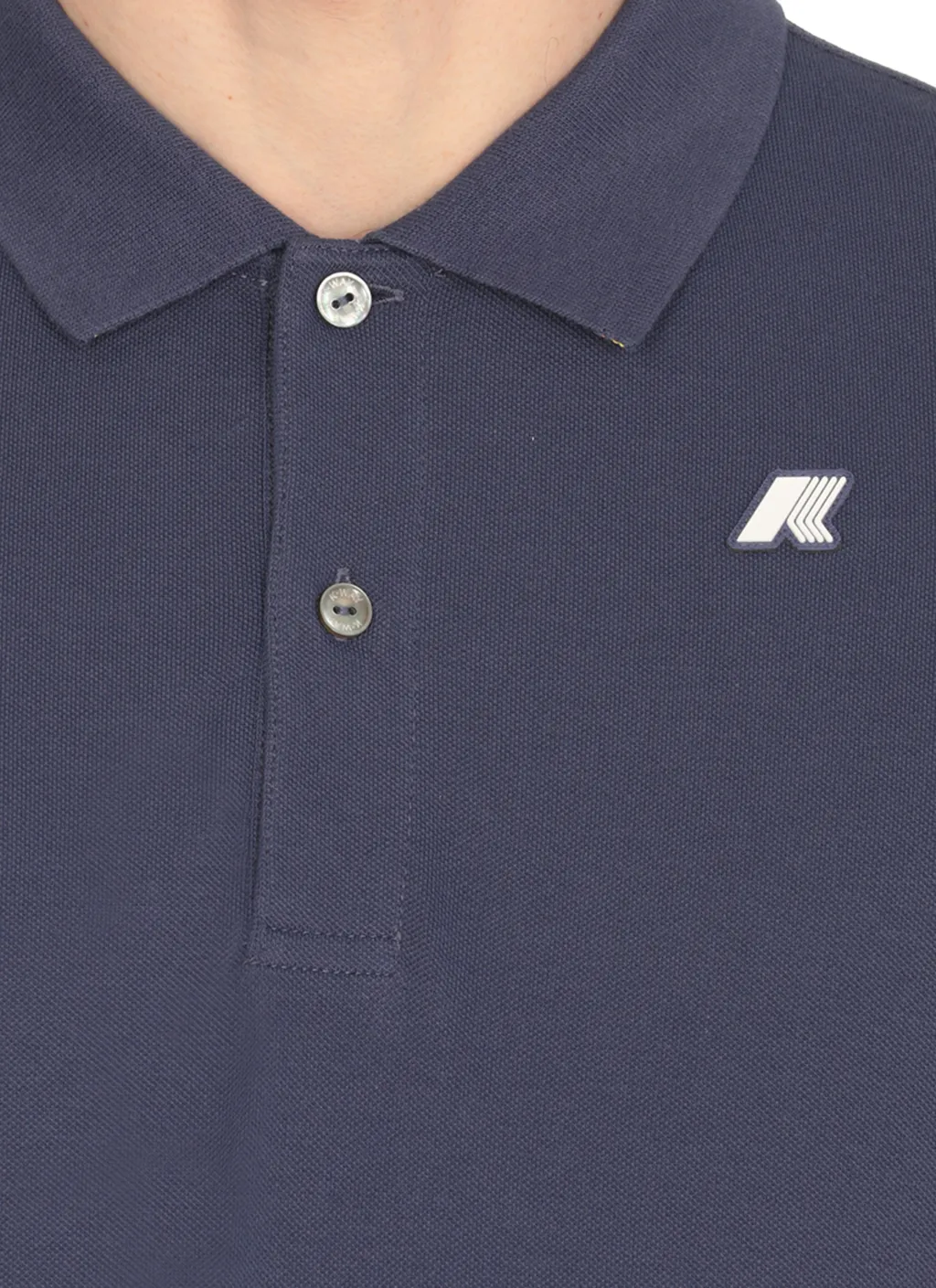 Two-Button Cotton Polo Shirt