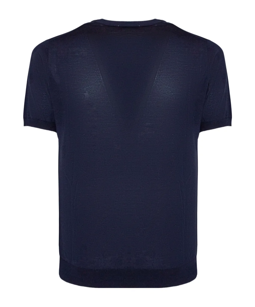 Crewneck Short-Sleeve Knitwear