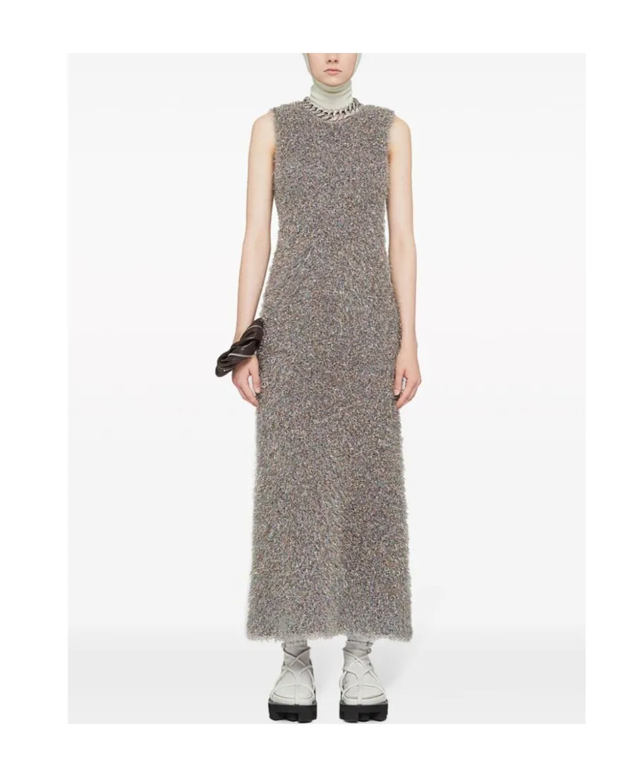 Glitter-Embellished Sleeveless Dress