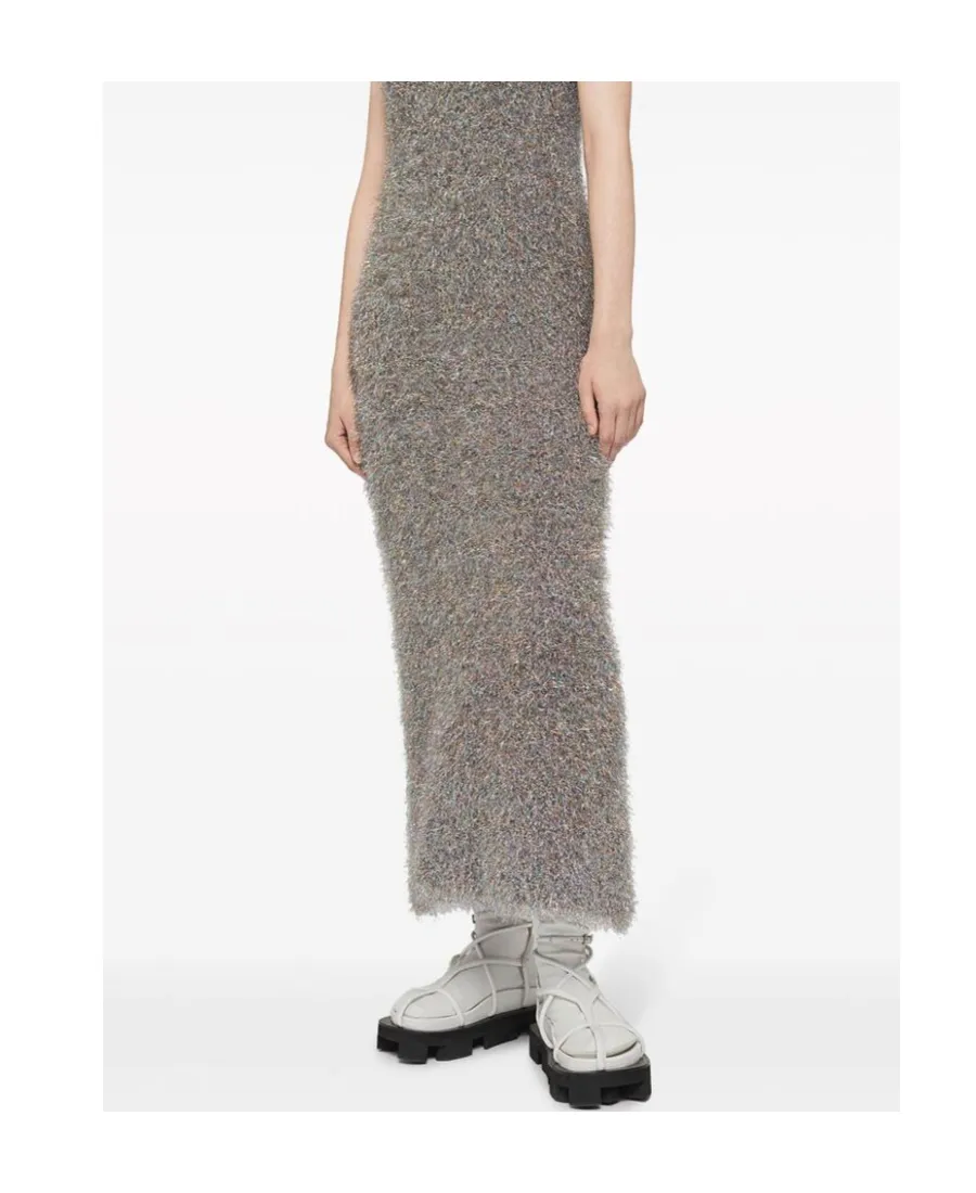 Glitter-Embellished Sleeveless Dress