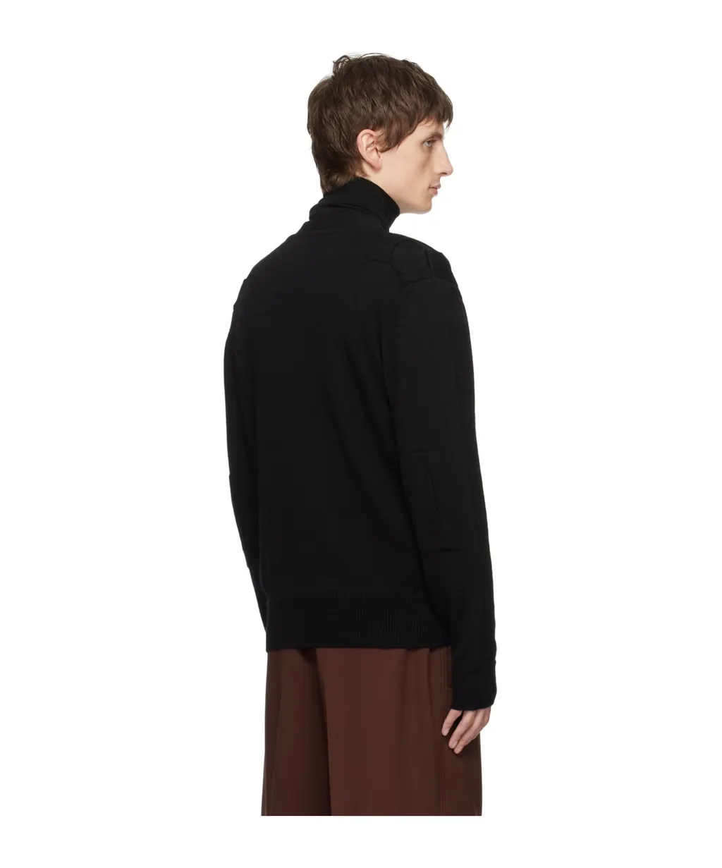 Hollowed-Out Long-Sleeved Knitted Cardigan