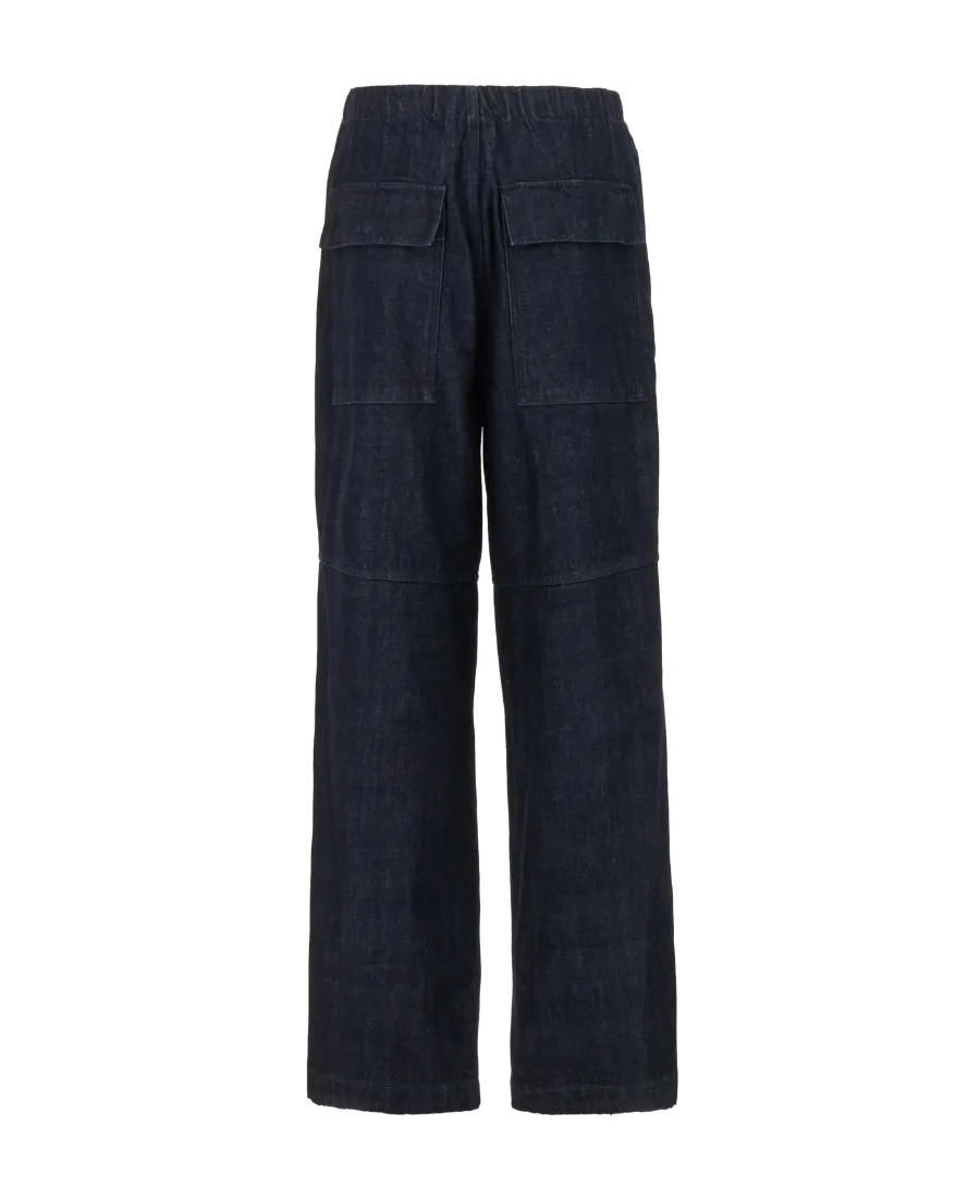Elasticated Denim Trousers