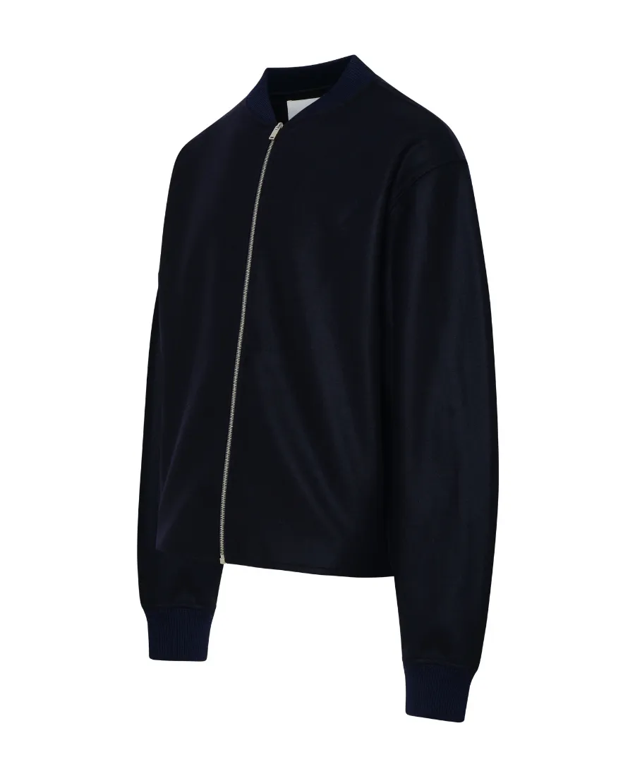 Zip-Up Long-Sleeved Bomber Jacket