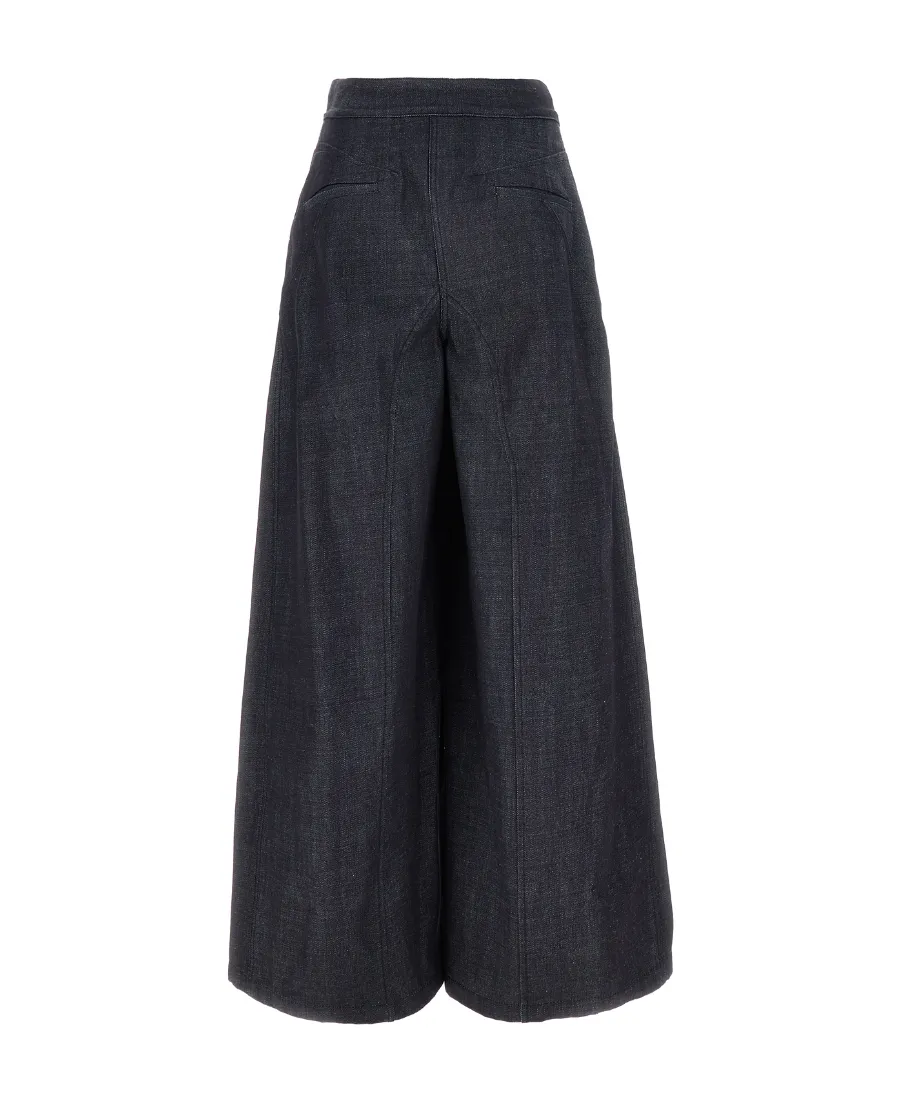 Cropped Wide-Leg Trousers