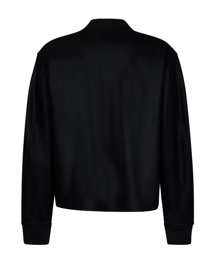 Zip-Up Long-Sleeved Bomber Jacket