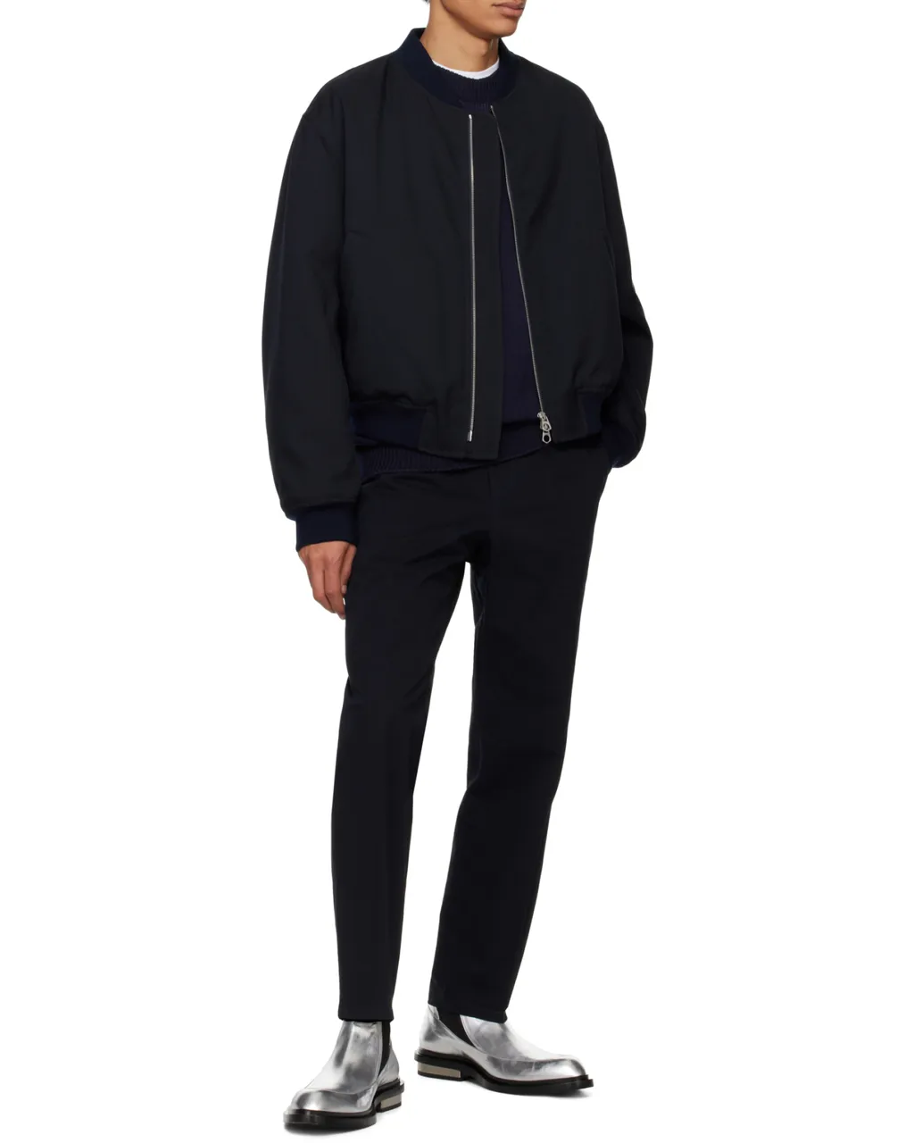 Patch-Pocket Bomber Jacket