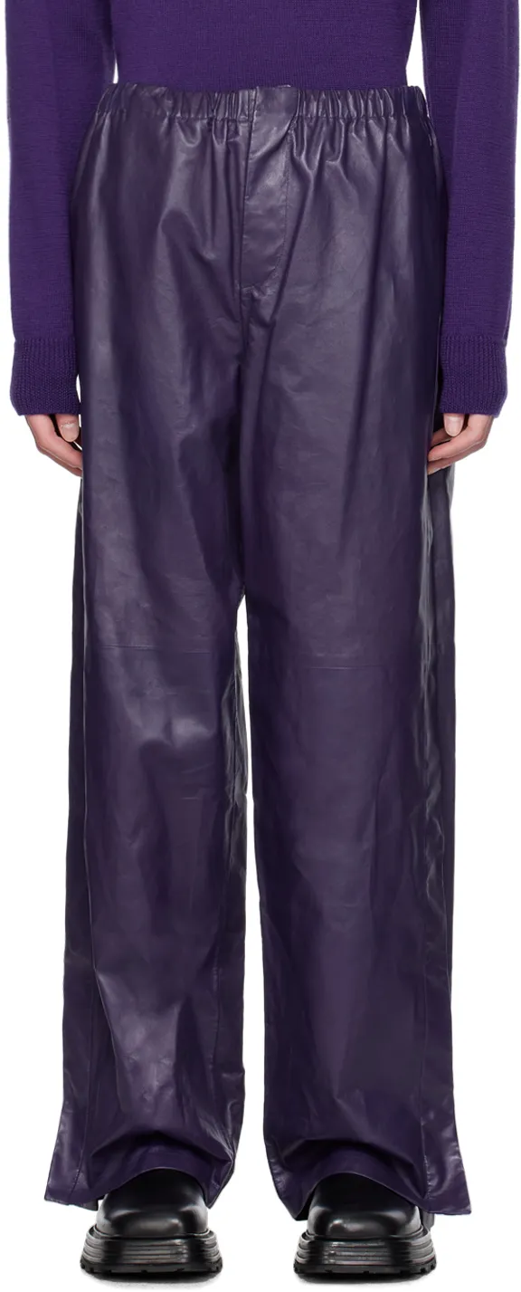 Loose-Fit Slit Trousers