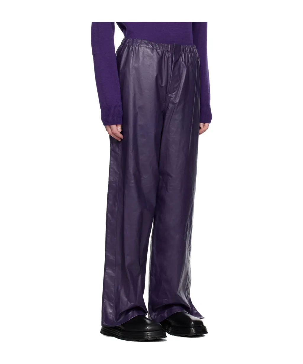 Loose-Fit Slit Trousers