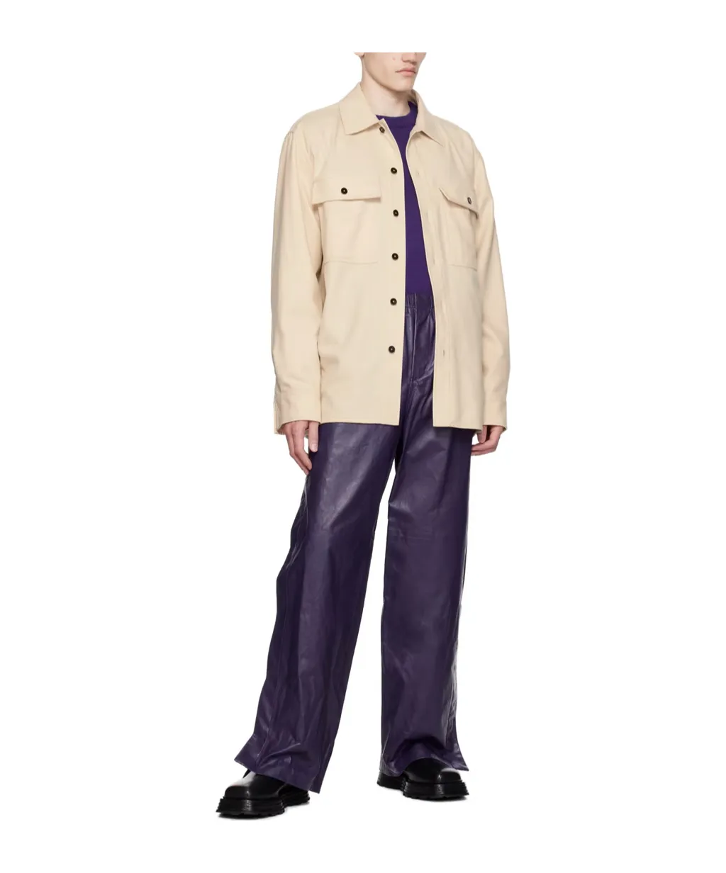 Loose-Fit Slit Trousers