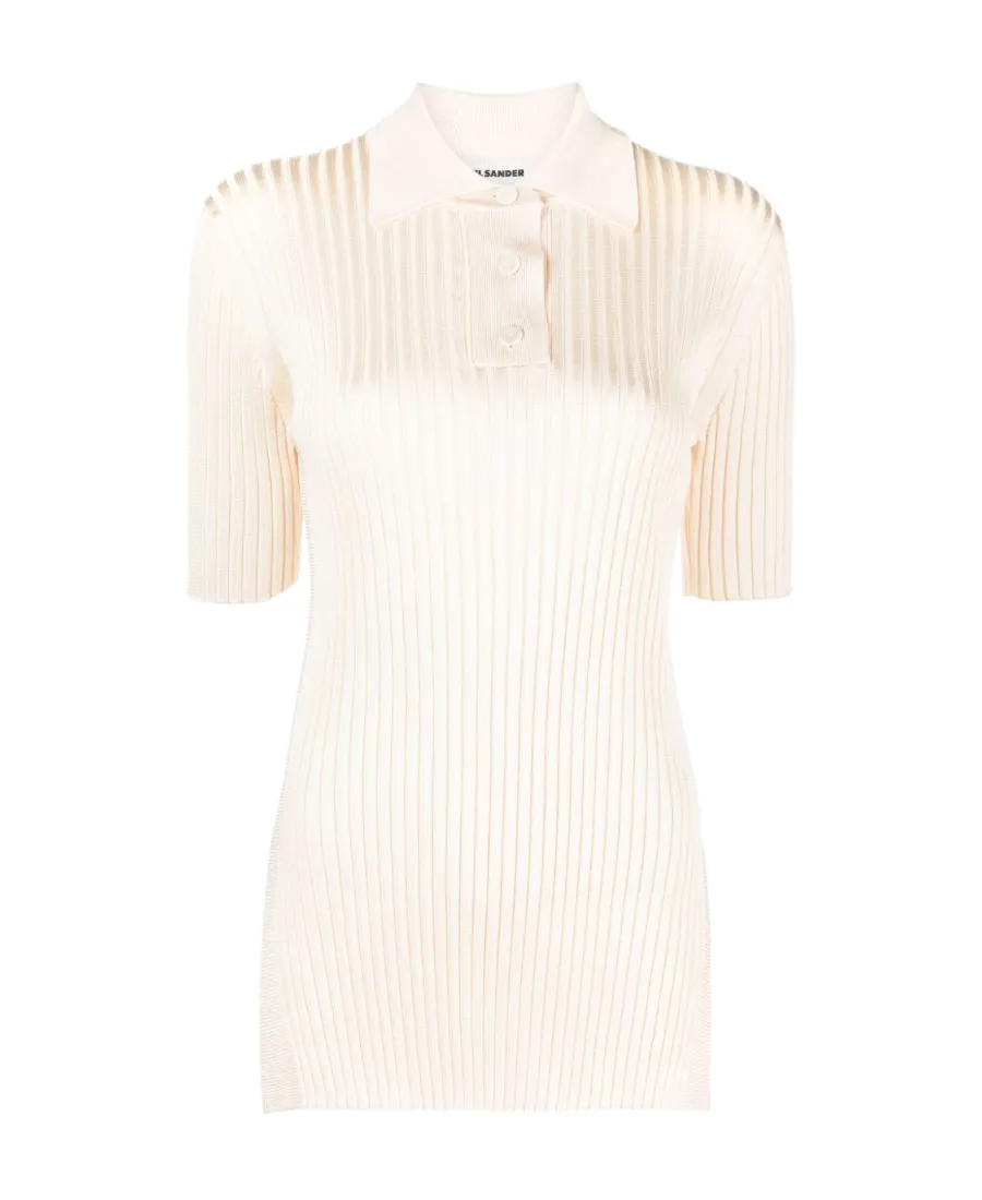 Wide-Ribbed Polo Shirt