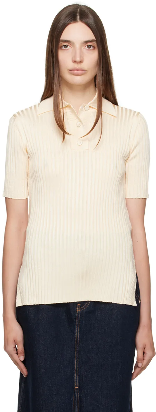 Wide-Ribbed Polo Shirt