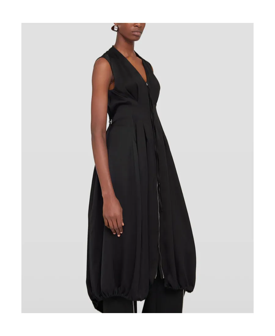 V-Neck Sleeveless Midi Dress